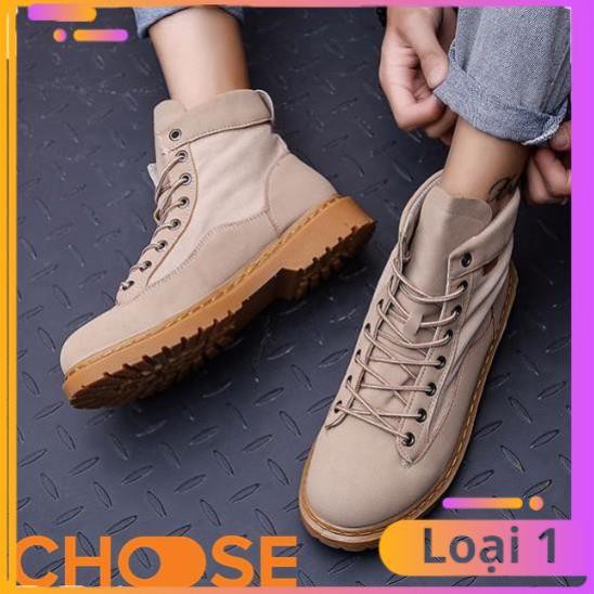 [Bản Mới Nhất] Giày Nam Boot Nam Cổ Cao Choose Màu Trơn Bụi Bặm G2616 | BigBuy360 - bigbuy360.vn
