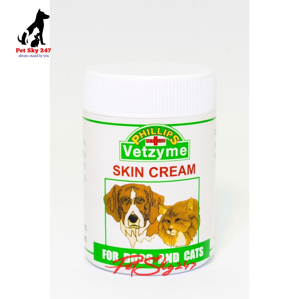 Kem Mỡ Vetzyme Skin Cream Bôi Vi.êm Da Trên Chó Mèo Hộp 50G