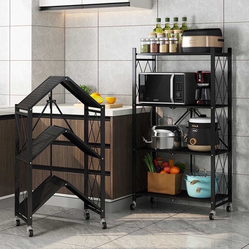 kệ để đồ nhà bếp,để lò vi sóng,lò nướng,có bánh xe gấp gọn cao cấp