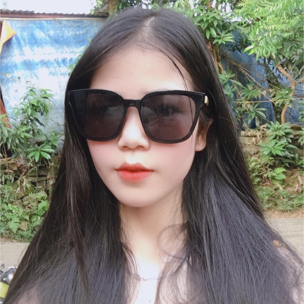 Gọng kính mát nam nữ vuông LILYEYEWEAR gọng kính râm nam nữ chữ V thời trang hàn quốc 6035