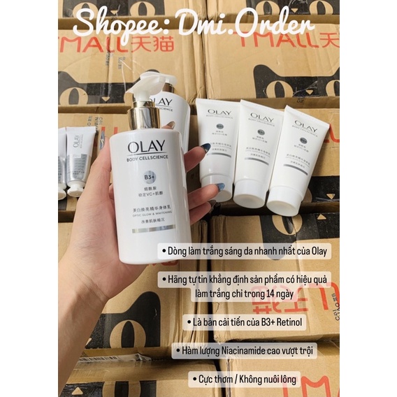 Dưỡng thể OLAY B3+ Niacinamide Body Cellscience Super Bright Whitening / HÀNG TMALL