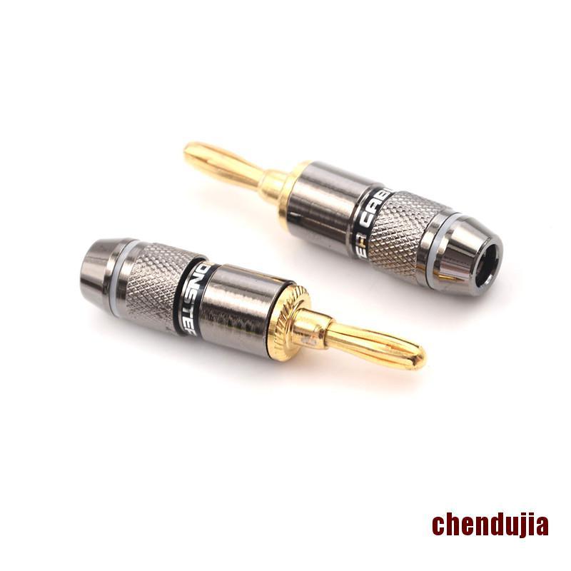 Set 4 Đầu Cắm Bắp Chuối Mạ Vàng Bfa 4mm | BigBuy360 - bigbuy360.vn