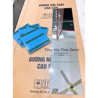 Gương dán tường❌𝐇𝐚̀𝐧𝐠 𝐜𝐨́ 𝐬𝐚̆̃𝐧 ❌gương soi toàn thân dán tủ quần áo kt 20x20cm 3t store