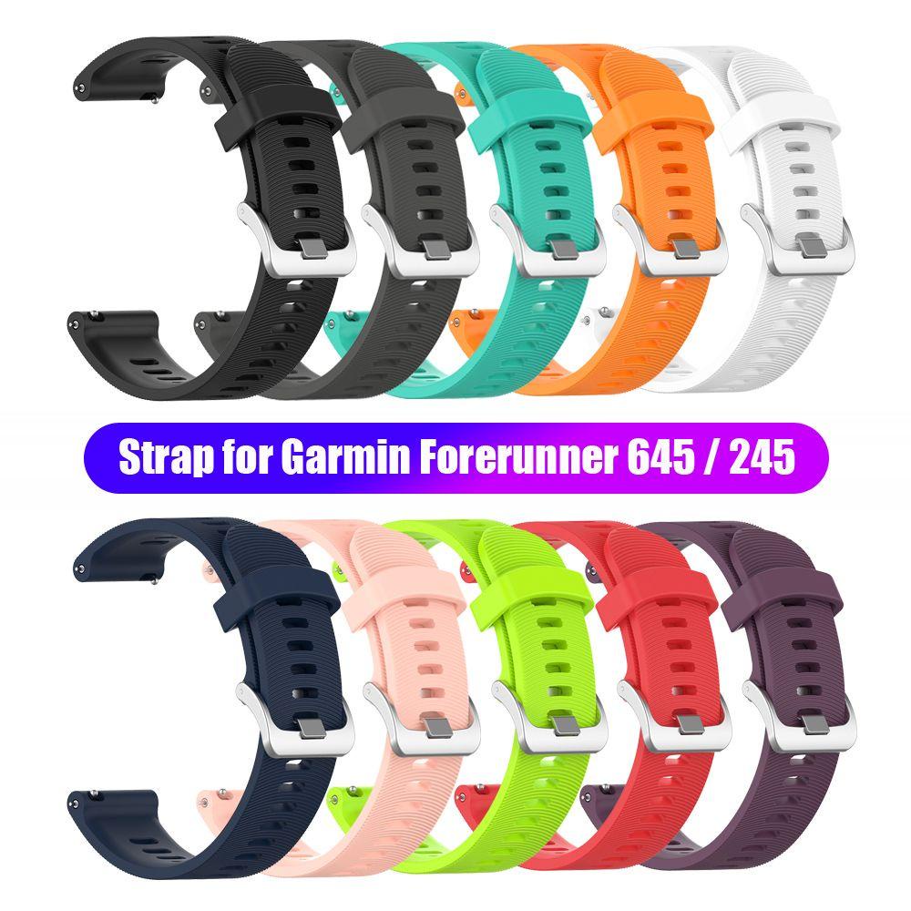 BTLIMER Dây Đeo Thay Thế Bằng Silicon Mềm Cho Garmin Forerunner 645 245 245M
