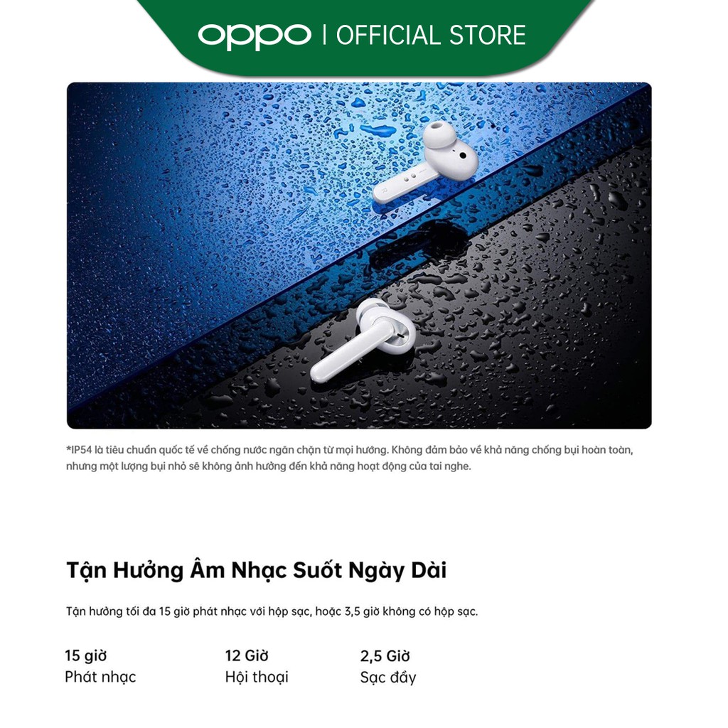 Tai nghe True Wireless Oppo Enco W31 - Hàng Chính Hãng