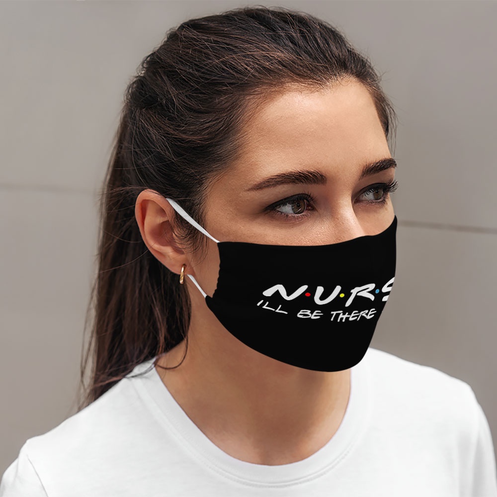 khẩu trang in hình dễ thương QUOTES_1514 CARTWELL vải poly cotton 100%, ngăn bụi mịn, kháng khuẩn, 2021 bảo vệ toàn diện