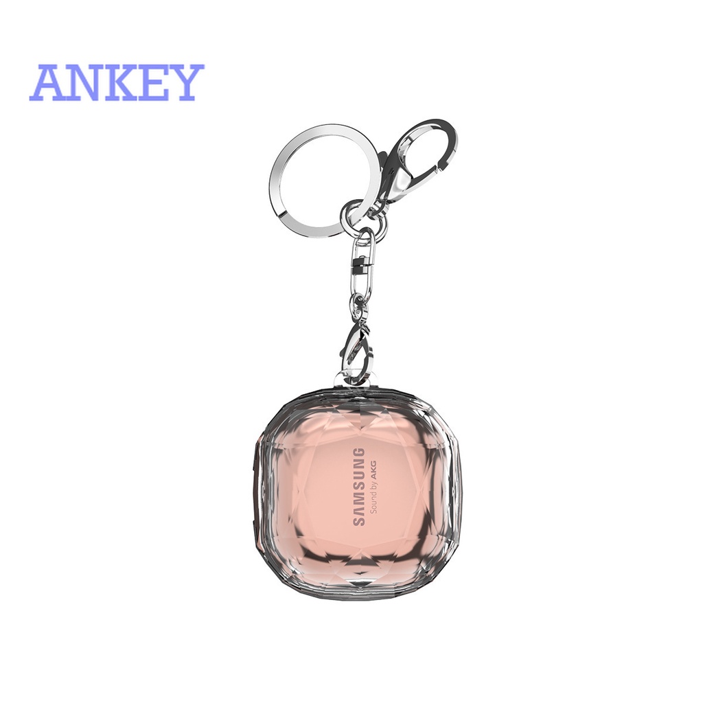 Samsung Galaxy Buds Live / Buds Pro / Buds 2 / Buds2 Pro Vỏ bảo vệ hộp sạc tai nghe không dây bằng nhựa PC cứng có móc khoá cho