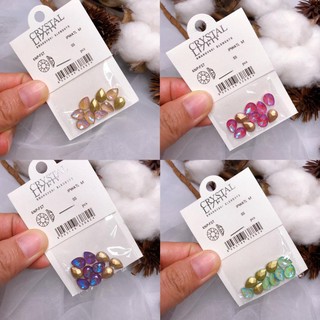 [ĐỒ NAIL] Đá đính móng túi 10v - Mã N.GN - Đá khối chân vàng - Đá ngọc