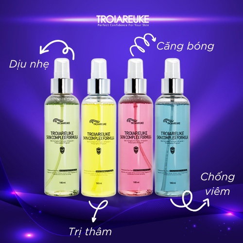TROIAREUKE - Xit khoáng Troiareuke H+ Cocktail khắc phục các vấn đề của da