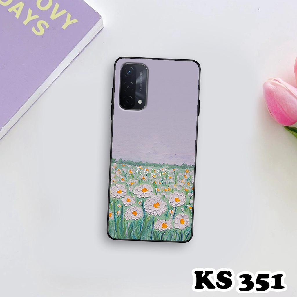 Ốp lưng Oppo A95 - Oppo A95 5G - Oppo A96 - Ốp in hình Cánh đồng hoa - Chất liệu TPU siêu bền