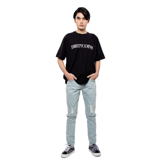 DirtyCoins Serif T-Shirt - Black