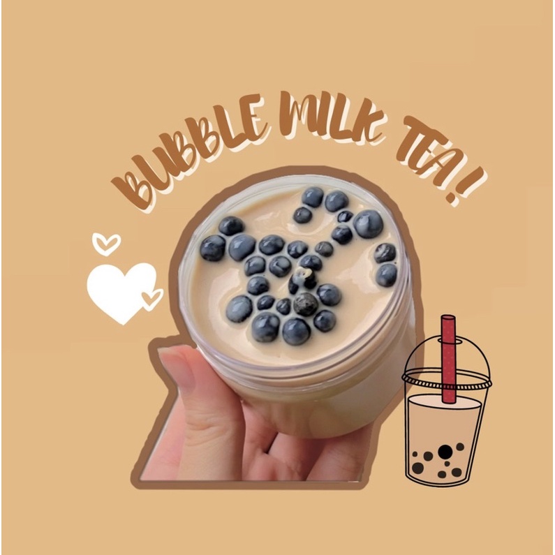 BUBBLE MILKTEA (Basic Slime) Slime trà sữa trân châu Đi kèm charm ngẫu nhiên, Đồ chơi chất nhờn ma quái