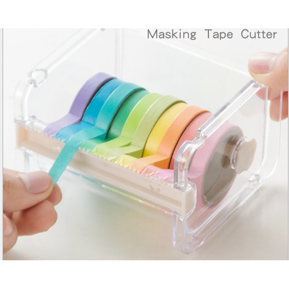 Hộp cắt băng dính washi tape - Giá để băng dán washi tape DIY