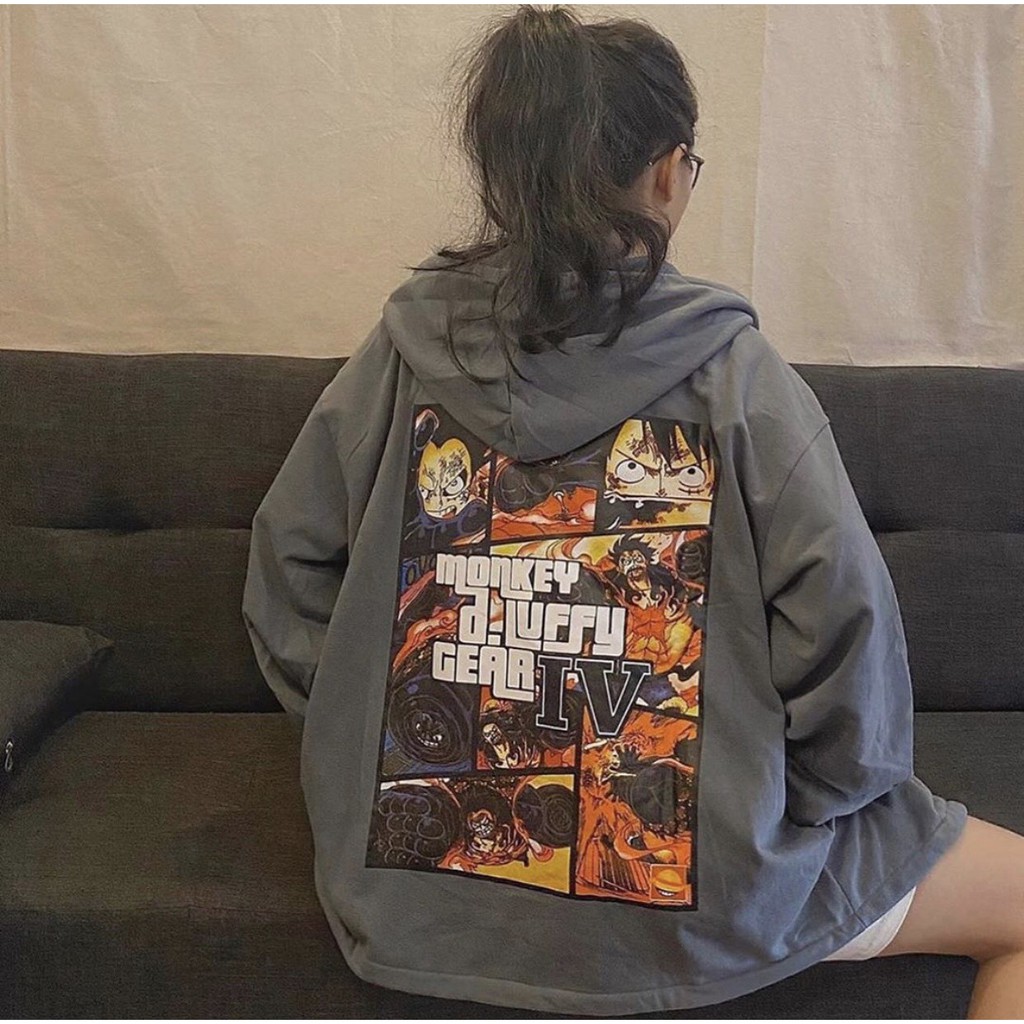 [Mã WASTGO hoàn 10% xu đơn 99k] Áo KHOÁC Hoodie LUFFY GEAR IV Unisex 1hitshop | BigBuy360 - bigbuy360.vn