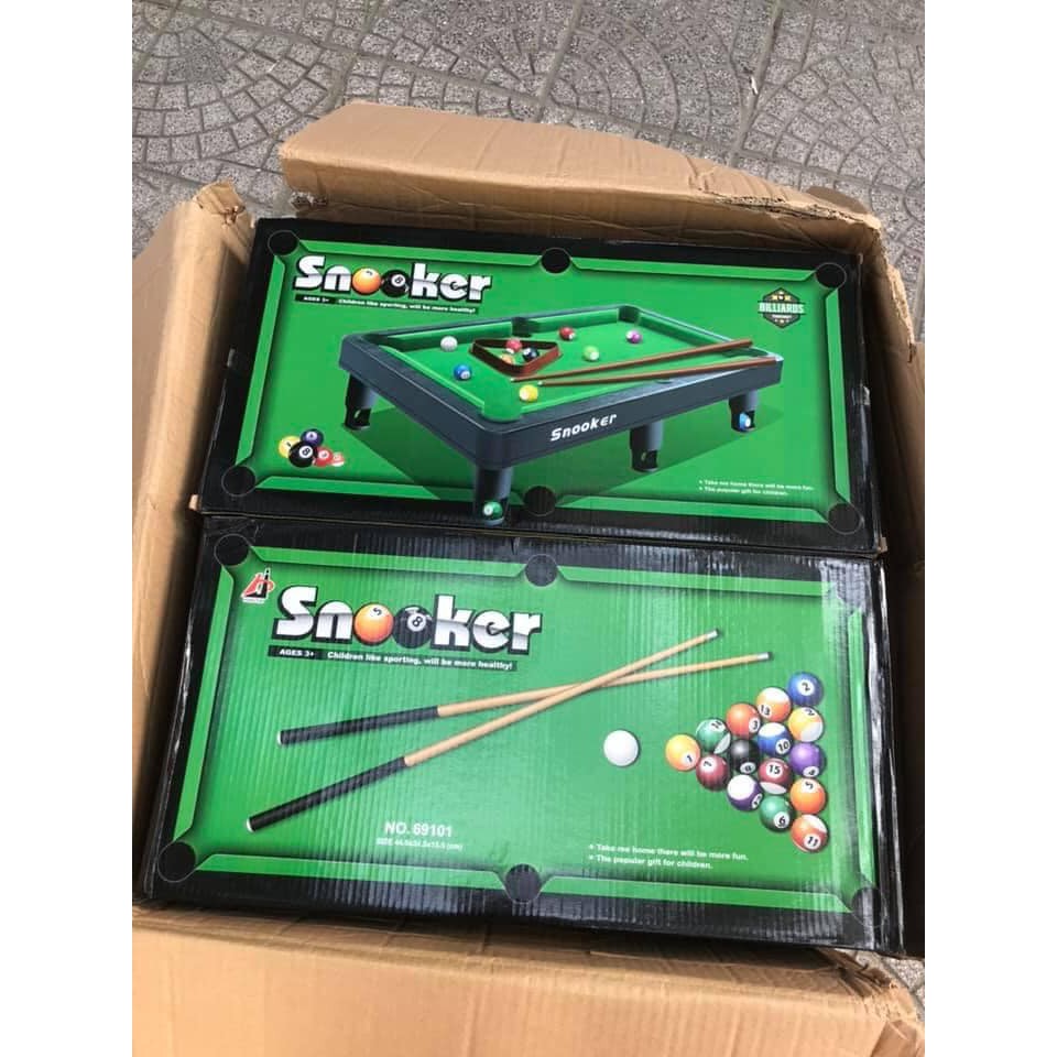 Bộ Đồ Chơi Bàn Bida Cho Trẻ Em, Bộ Bi A Kèm 2 Gập, 15 Bóng Và Bàn Có 4 Chân