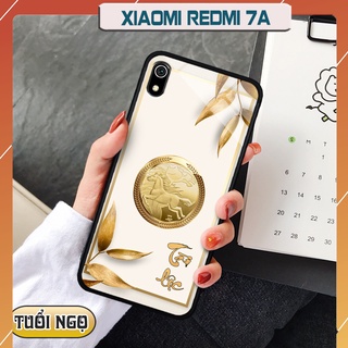 Ốp lưng kính 3D 12 con giáp - Xiaomi Redmi 7A