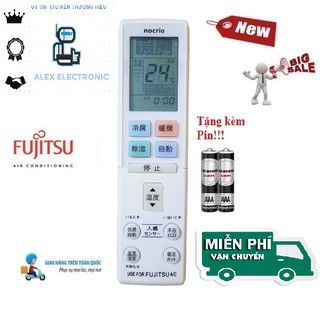 Remote Điều khiển điều hòa Fujitsu Nocria hàng nội địa, nhật bãi- Hàng loại tốt mới 100% Tặng kèm Pin-Điện tử ALEX