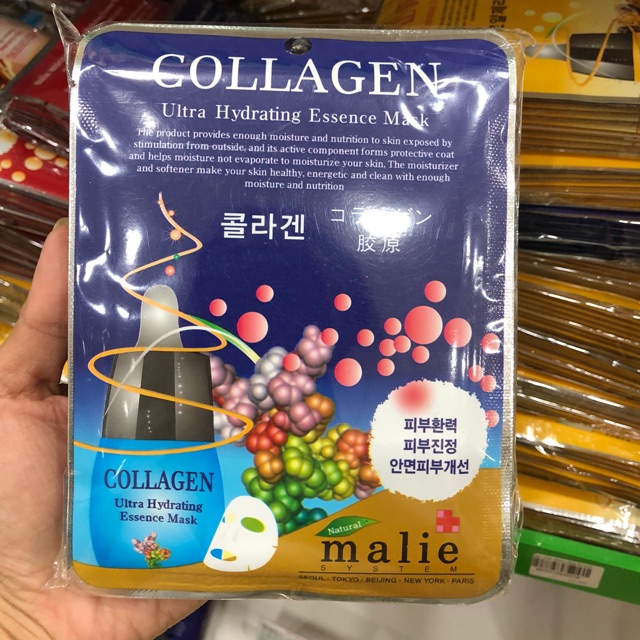 Combo 5 miếng mặt nạ Collagen Malie Hàn Quốc