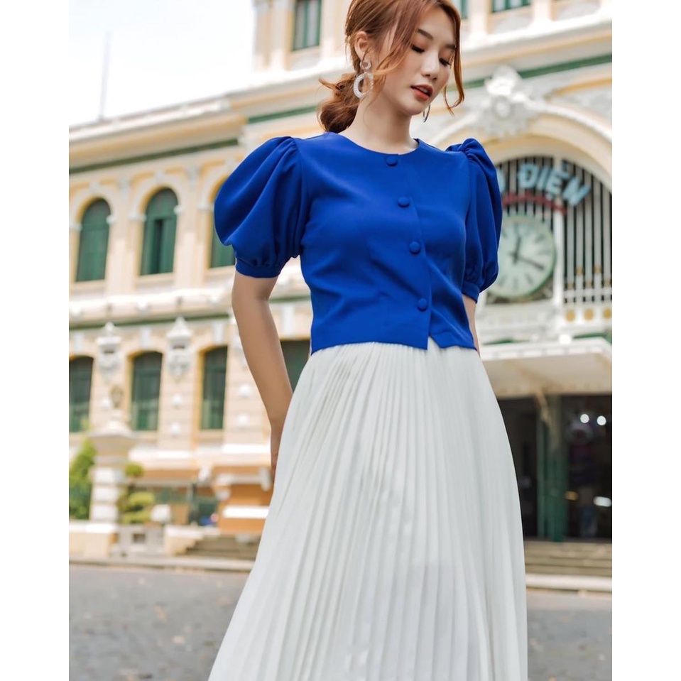 Chân váy ngắn dập ly dài