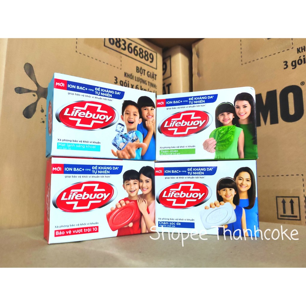 Xà bông cục Lifebuoy 90g đủ màu