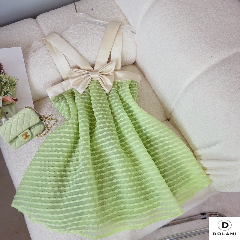 Váy bồng phối nơ