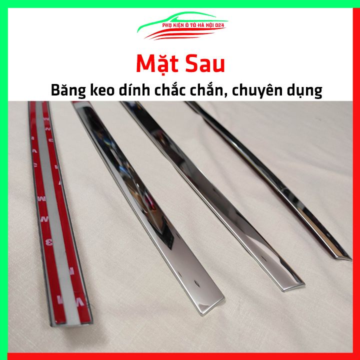 Bộ nẹp viền chân kính cong kính City 2021-2023 Inox sáng bóng chuẩn form xe