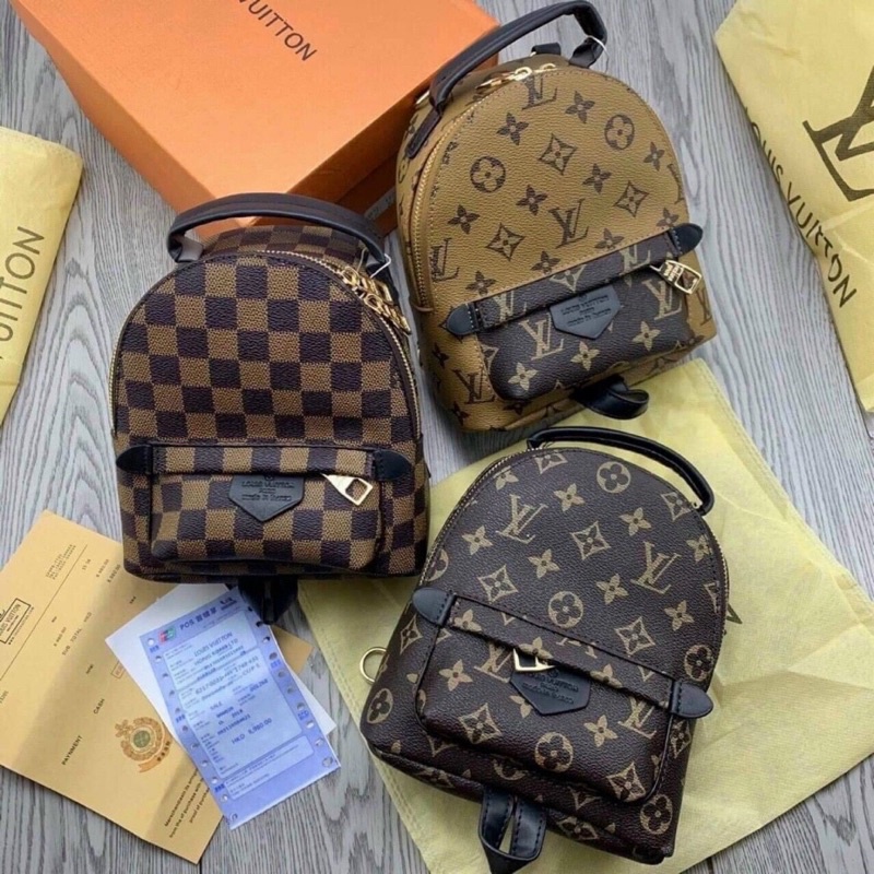 balo thời trang mini lv fullbox túi vải hãngFreeship