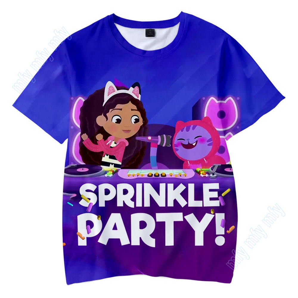 Áo Thun In Hoạt Hình Búp Bê Gabby Cho Bé Trai Và Bé Gái