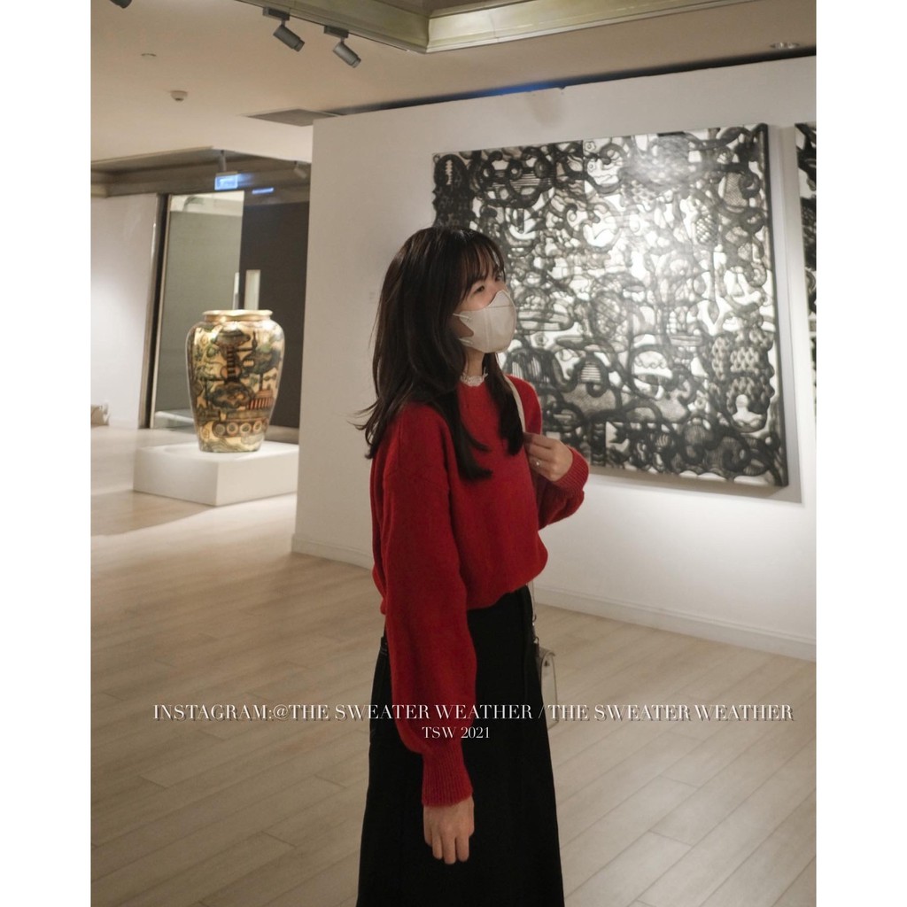 [Mã 2611THTRANG100K hoàn 10% xu đơn 99K] (Ảnh thật) Áo len cổ viền ren tay bo the.sweaterweather TSW | BigBuy360 - bigbuy360.vn