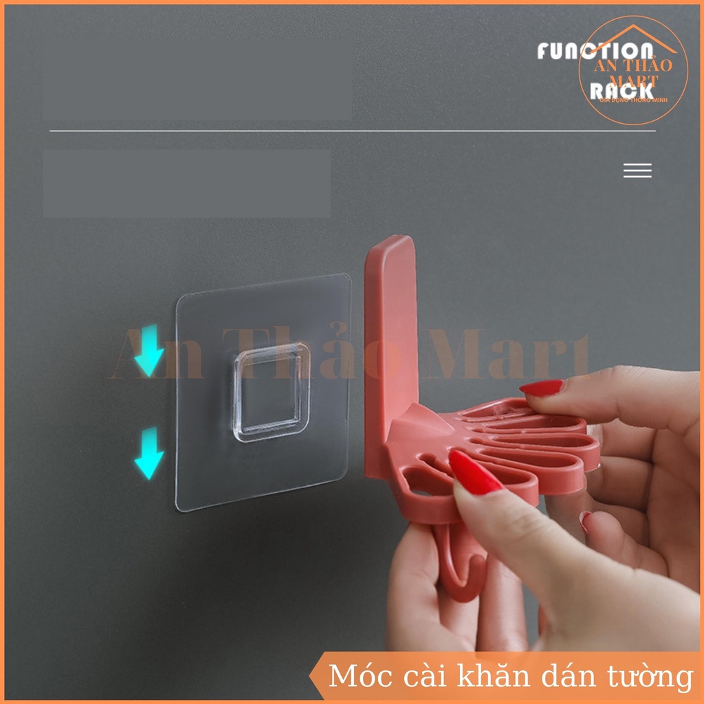 Móc Treo Khăn Đa Năng Dán Tường, Móc Cài Khăn Tắm Khăn Mặt Khăn Lau Bếp Tiện Lợi