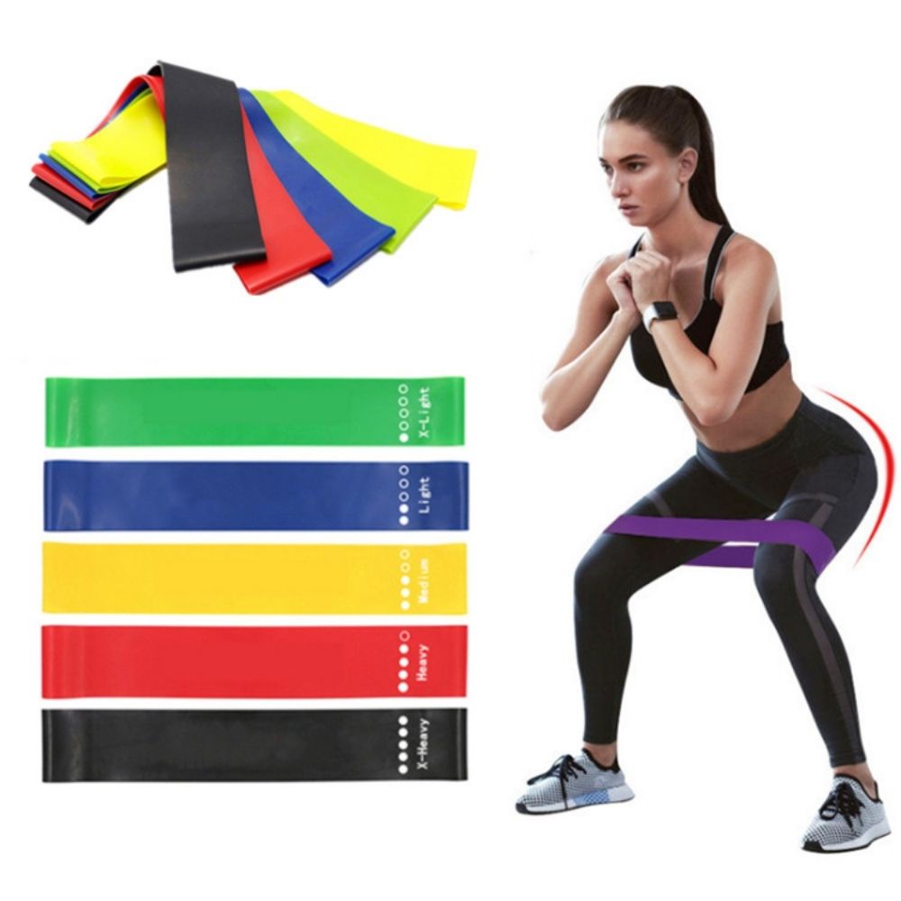 Dây kháng lực cao su đàn hồi 0.35mm-1.1mm hỗ trợ luyện tập yoga/ pilate/ thể hình chuyên dụng