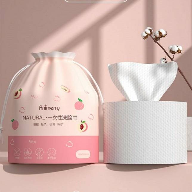Khăn giấy khô lau mặt chất cotton mềm mịn, vừa làm sạch vừa dưỡng da tốt