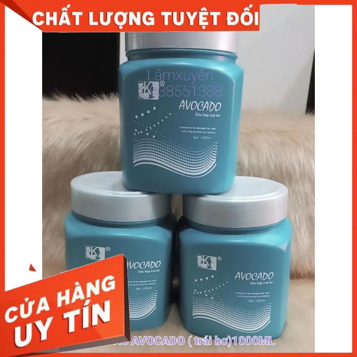 Hấp dầu AVOCADO TRÁI BƠ (1000ml) dưỡng chất giúp phục hồi và tái tạo tóc chắc khỏe
