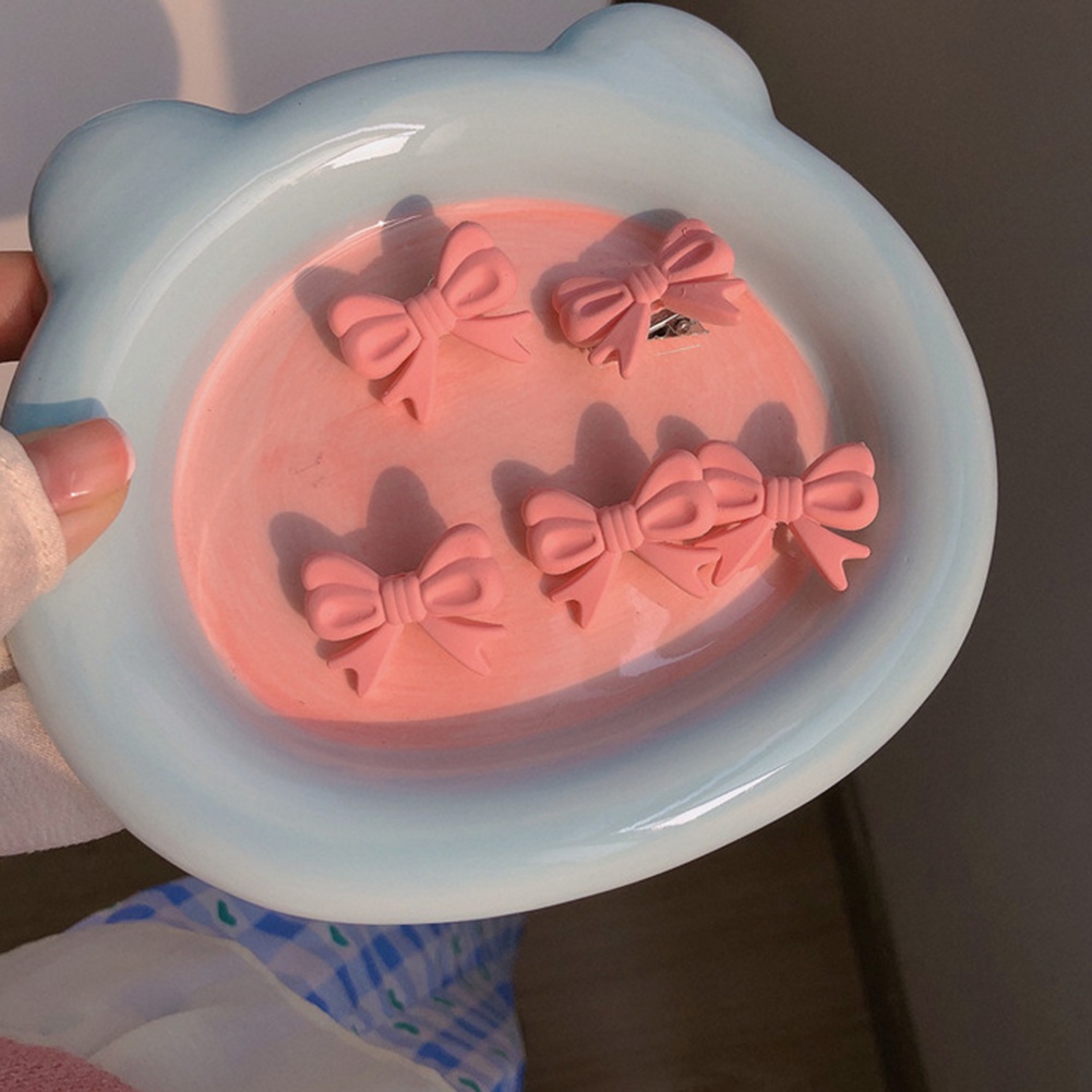 Set 5 Kẹp Tóc Mỏ Vịt Bằng Nhựa Acrylic Màu Hồng Ngọt Ngào Hàng Mới