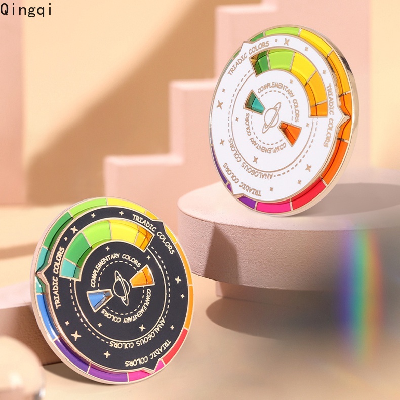 Ghim cài áo Miss Zoe hình la bàn nhiều màu sắc dễ thương