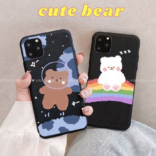 Ốp Lưng lPH0NE ⚡ Ốp Lưng Điện Thoại lPH0NE Cute Bear ⚡ 6/6s/6P/6SP/7/8/7P/8P/X/Xs/Xsmax/11/11PM/12Pro/12PM -bb.case99