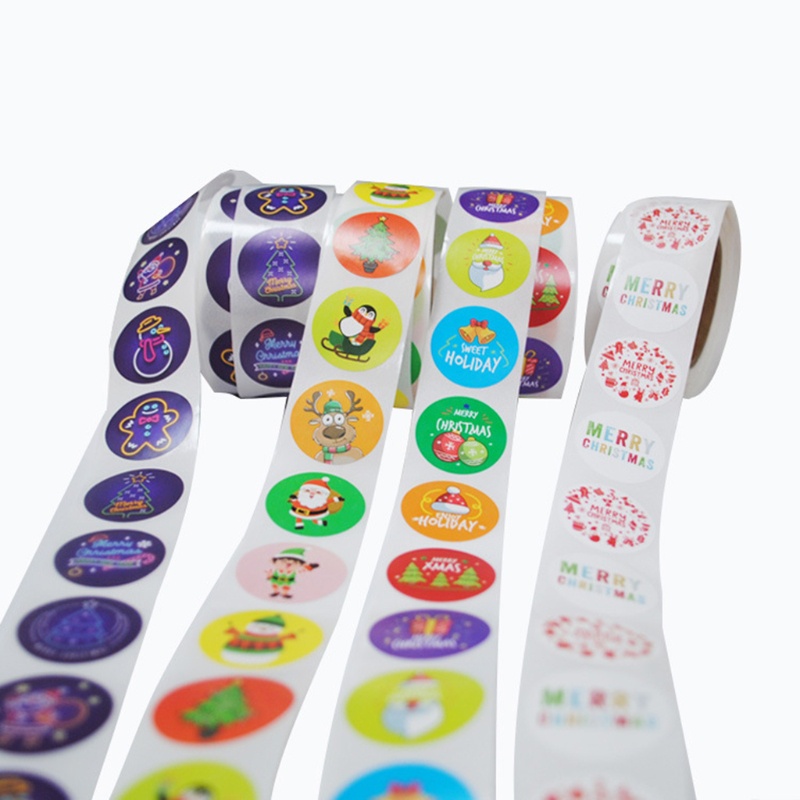 Set 500 Thẻ Giấy In Họa Tiết Giáng Sinh Trang Trí Túi Xách