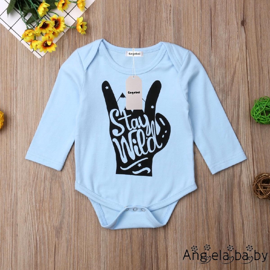 Jumpsuit bodysuit romper liền mảnh tay dài cho các bé nhỏ sơ sinh