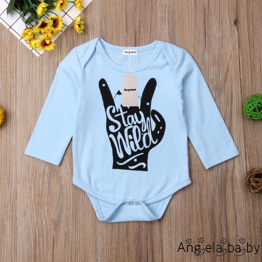 Jumpsuit bodysuit romper liền mảnh tay dài cho các bé nhỏ sơ sinh