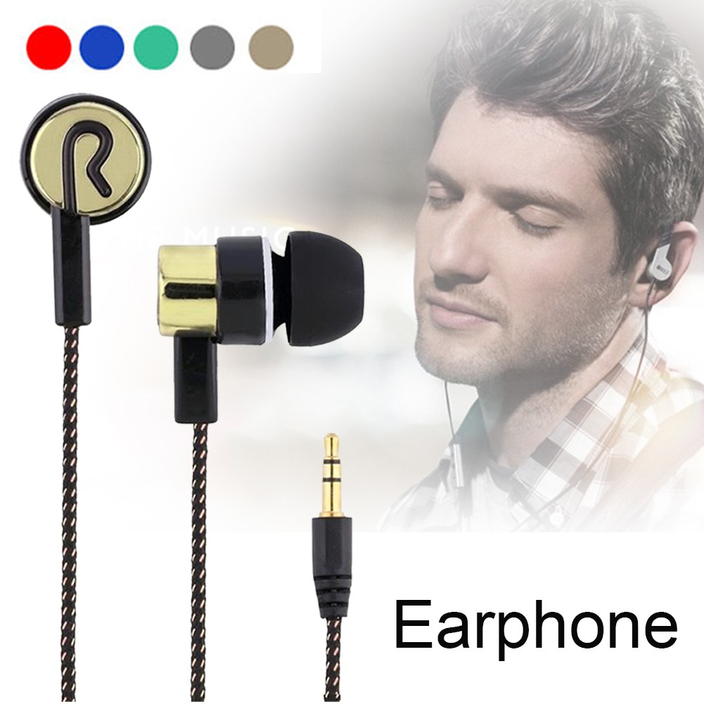 Tai Nghe Nhét Tai Dây Bện Thời Trang 3.5Mm