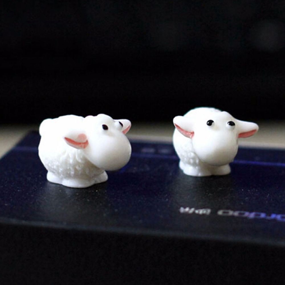 Set 5 phụ kiện trang trí tiểu cảnh vườn nhà hình chú cừu mini đáng yêu