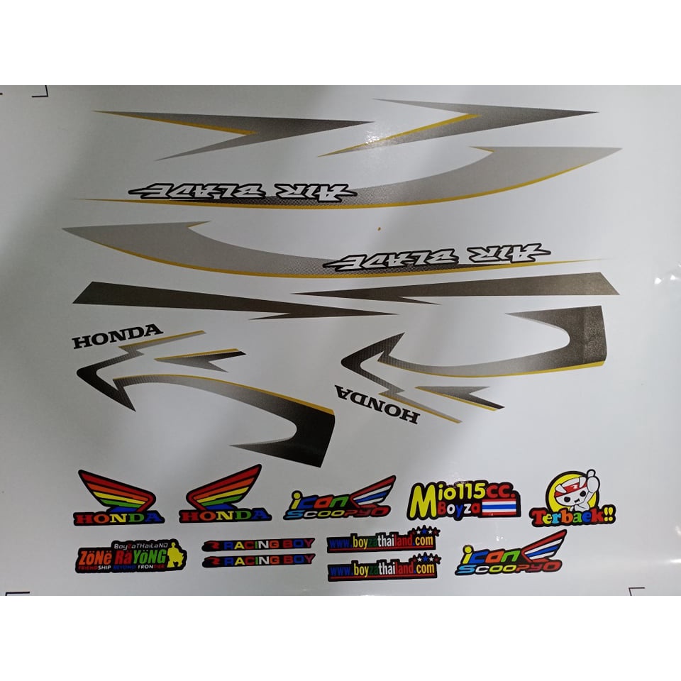 Tem rời AB 2009 dán xe trắng