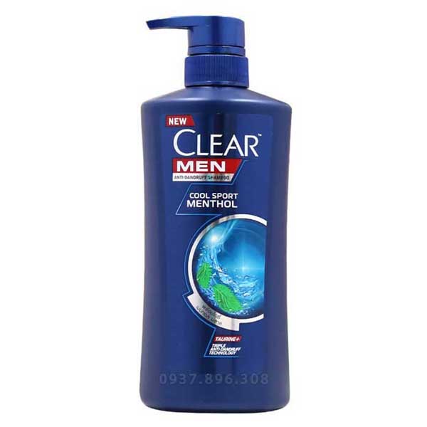 Dầu Gội Trị Gàu CLEAR Men Cool Sport Hương Bạc Hà