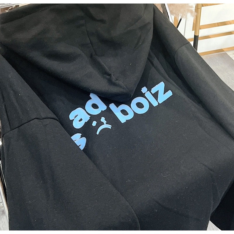 Áo Khoác Nỉ Form Rộng Sadboiz Siêu Hot Nam Nữ Unisex 2 Màu Mũ 2 Lớp