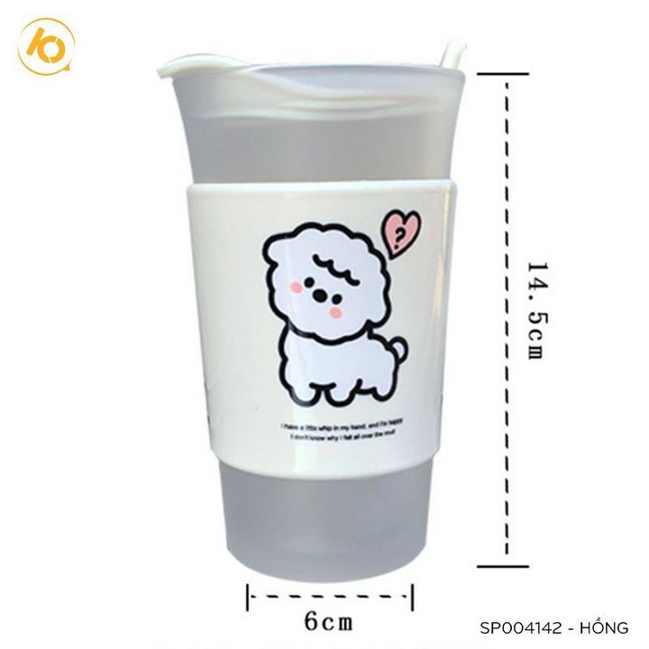 [Mã LIFESPIKE19 giảm 10% đơn 99K] Cốc thủy tinh uống trà, coffee hình cừu dễ thương 400ml - SP004142 | BigBuy360 - bigbuy360.vn