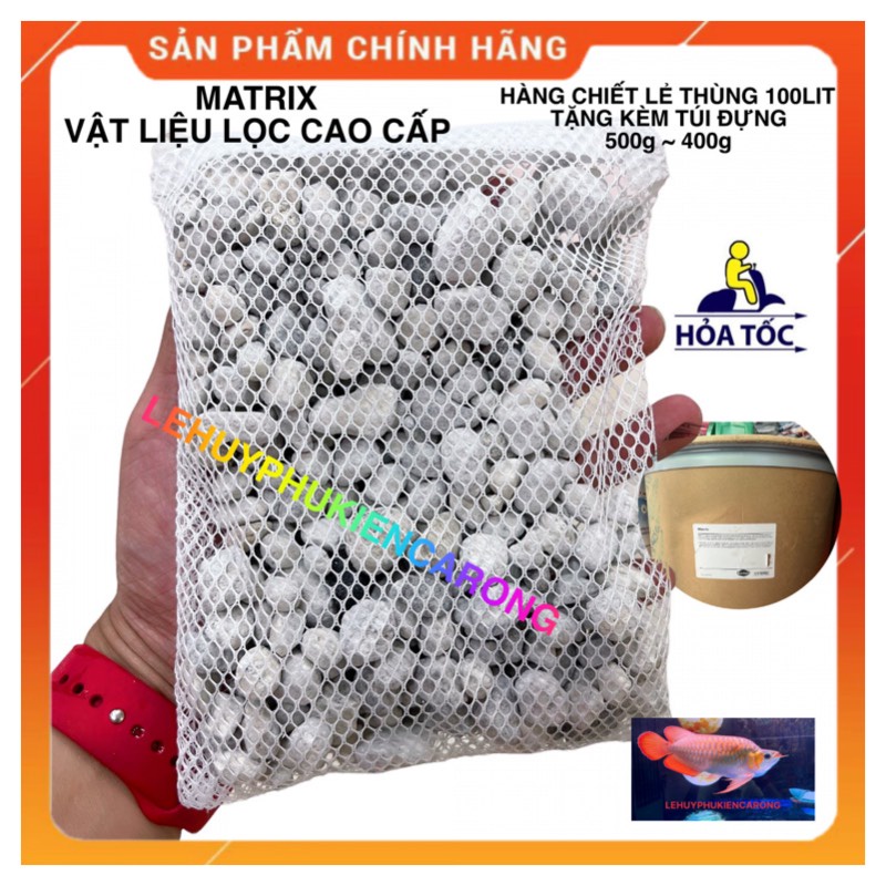 MATRIX SEACHEM + MATRIX POND 1 Lít + Tặng Kèm Túi VLL Cao Cấp Hàng Chiết Thùng 100 Lít