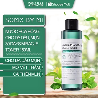 Nước hoa hồng dành cho da dầu, mụn AHA-BHA-PHA 30 Days Miracle Toner 150ml