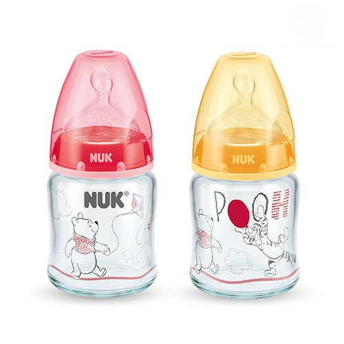 Bình sữa thủy tinh Nuk Premium Choice+ Disney S1 - M NU34425 (120ml,240ml)