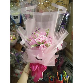 BÓ HOA SÁP 10 BÔNG PHỐI ĐIỂM