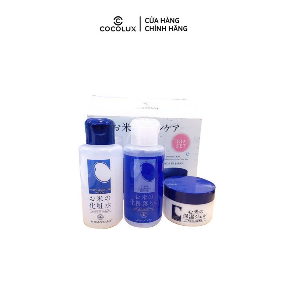 Bộ 3 Sản Phẩm Chăm Sóc dưỡng trắng MOMOTANI - Meishoku COCOLUX